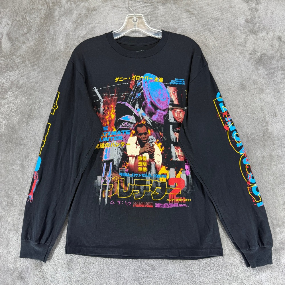 Rucking Fotten T-Shirt Mens Medium Predator 2 Movie Graphic Black EUC